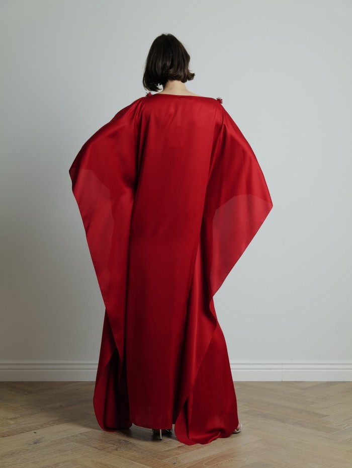 Robe caftan rouge - Lanvin - Mademoiselle Pearl