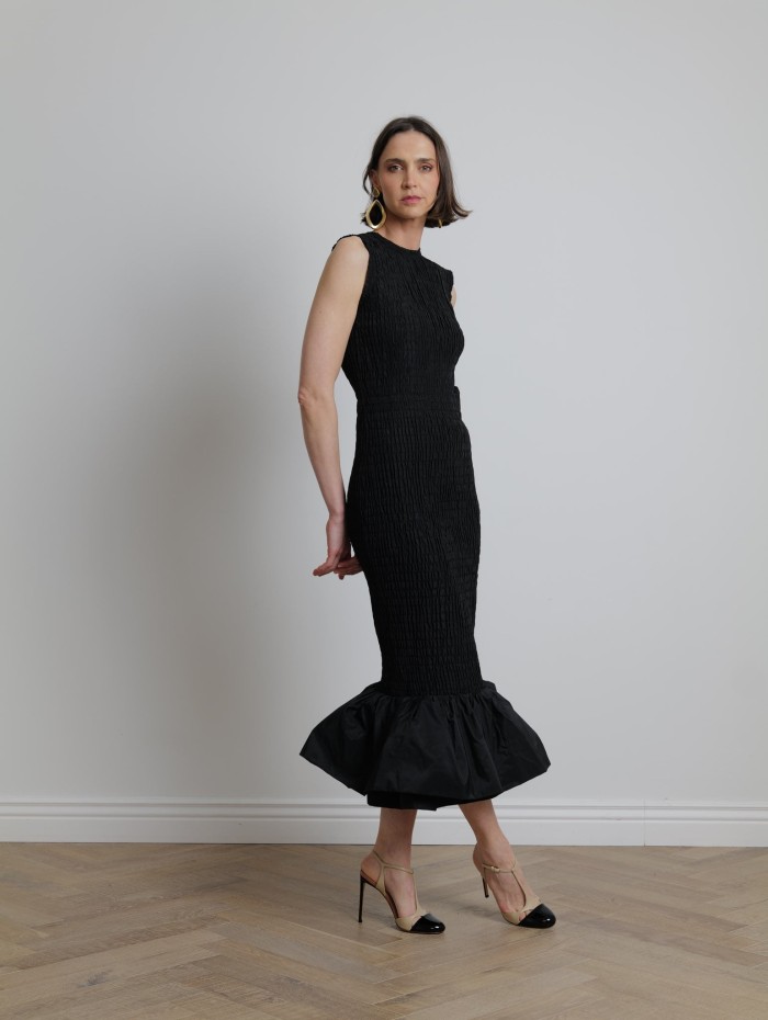 Robe sans manches noire - Patou - Mademoiselle Pearl