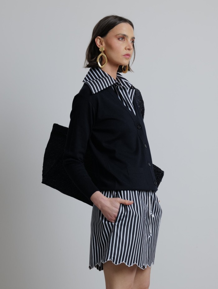 Short en coton rayé - Patou - Mademoiselle Pearl