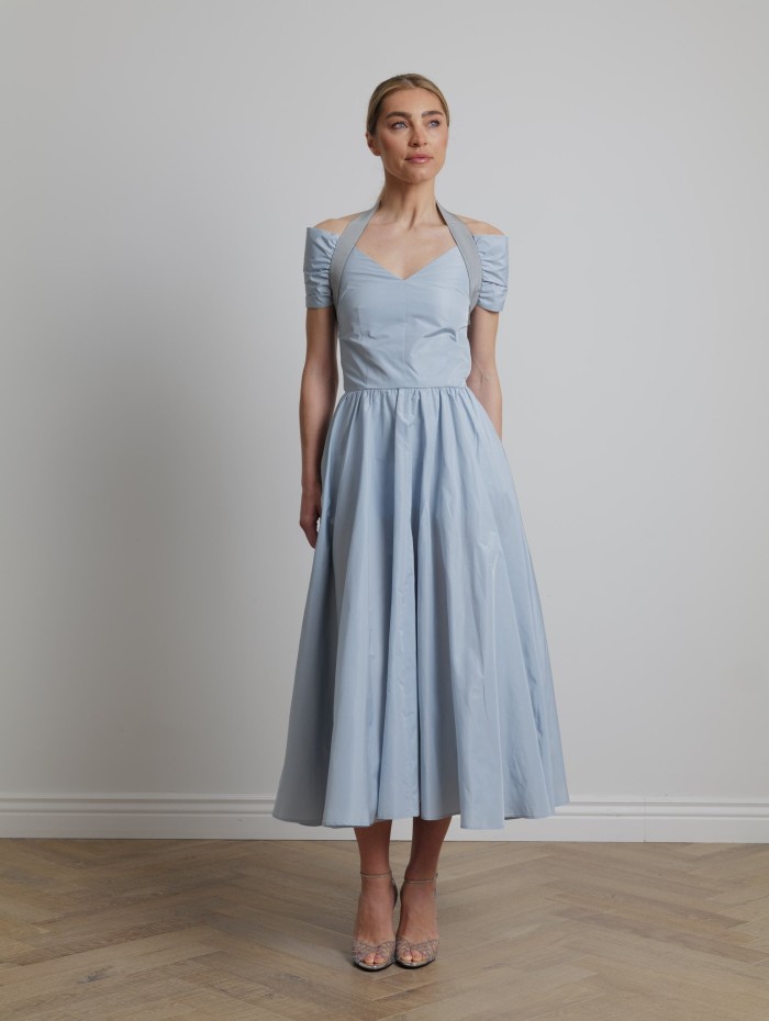 Robe midi bleu ciel - Patou - Mademoiselle Pearl