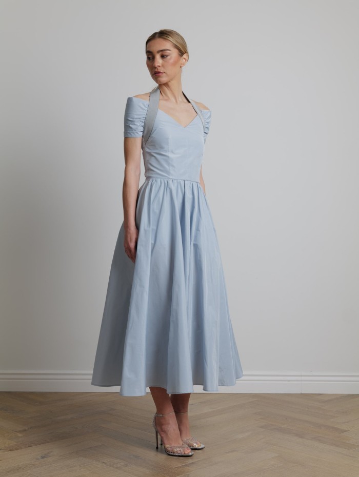 Robe midi bleu ciel - Patou - Mademoiselle Pearl