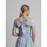 Robe midi bleu ciel - Patou - Mademoiselle Pearl