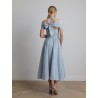 Robe midi bleu ciel - Patou - Mademoiselle Pearl