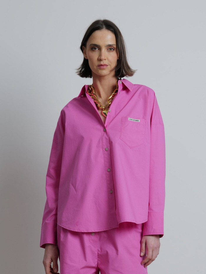 Chemise rose - Hailey - Love stories - Mademoiselle Pearl
