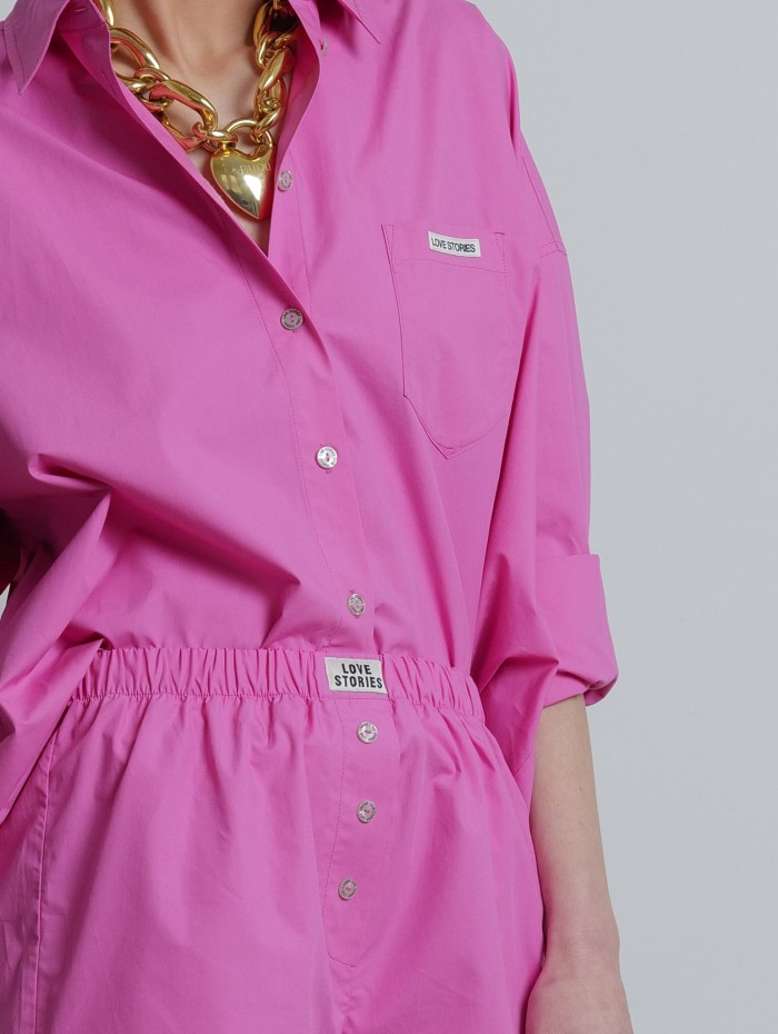 Chemise rose - Hailey - Love stories - Mademoiselle Pearl
