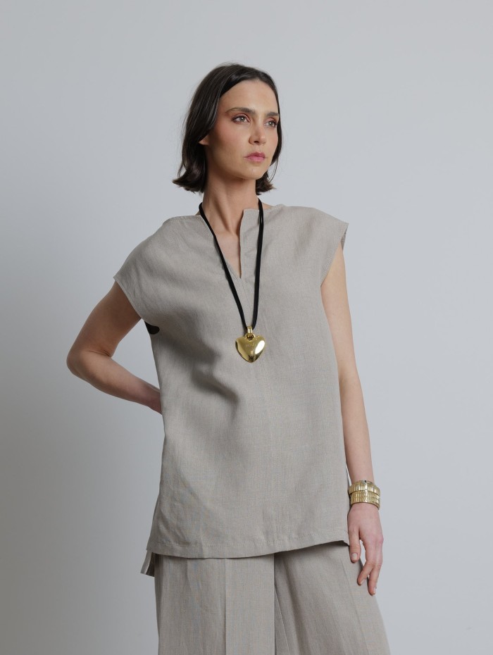 Blouse en lin - Colimbo - Max Mara - Mademoiselle Pearl