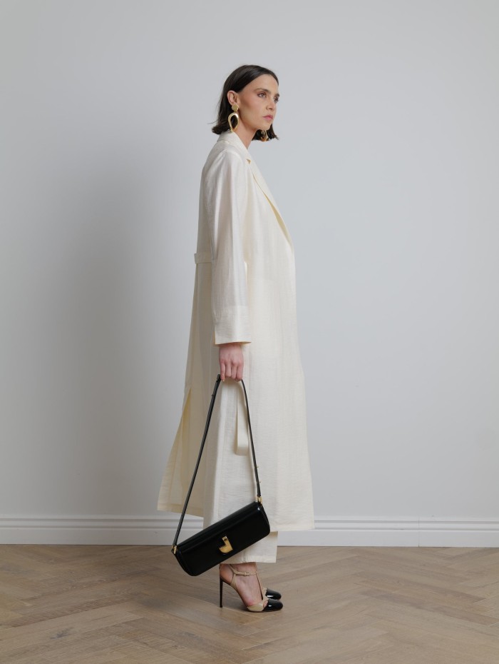 Manteau long en toile - Max Mara - Mademoiselle Pearl