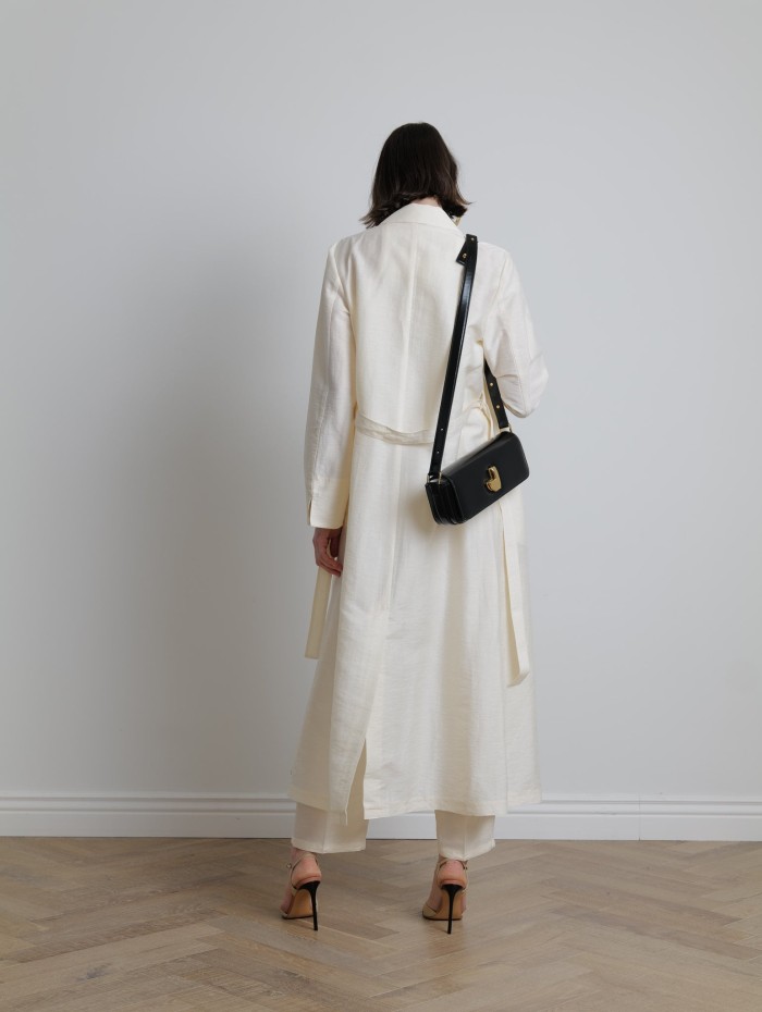 Manteau long en toile - Max Mara - Mademoiselle Pearl