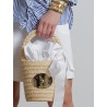 Panier en raphia - Bucket bag - Patou - Mademoiselle Pearl