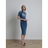 Sportmax - Robe longue en jean