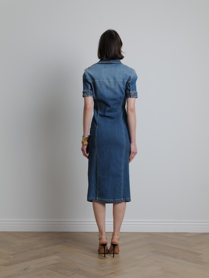 Sportmax - Robe longue en jean