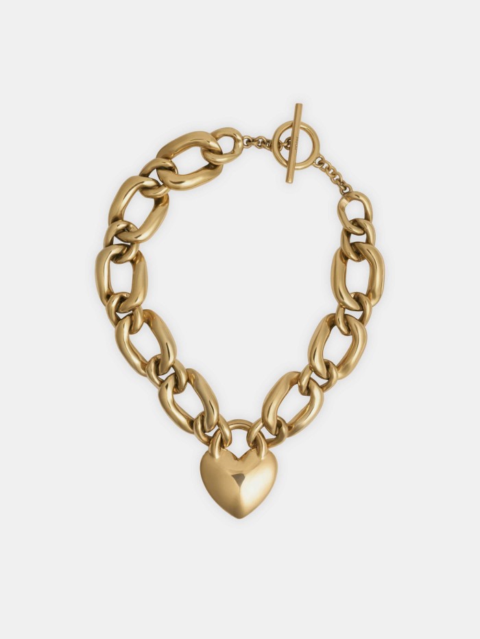 Collier coeur doré - Patou - Mademoiselle Pearl