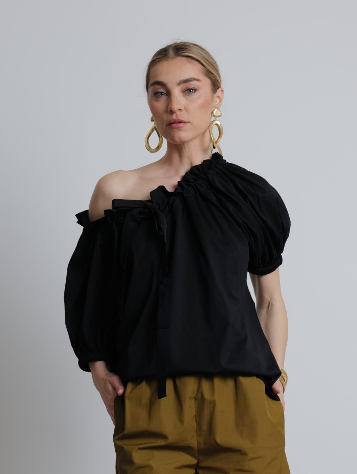 Top en coton noir - Patou - Mademoiselle Pearl
