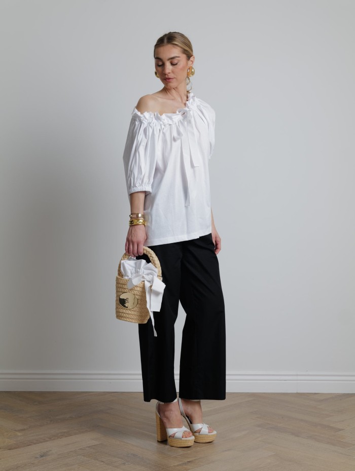 Top en coton blanc - Patou - Mademoiselle Pearl