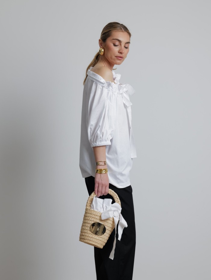 Top en coton blanc - Patou - Mademoiselle Pearl