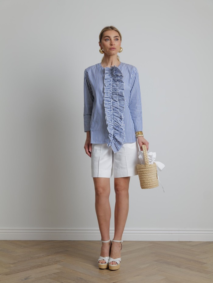Bermuda en coton blanc - Patou - Mademoiselle Pearl