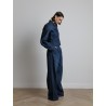Pantalon à pinces en denim - Lanvin - Mademoiselle Pearl