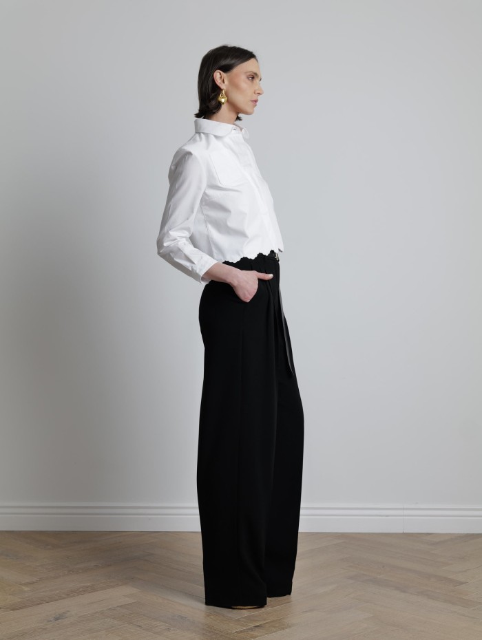 Chemise blanche courte - Patou - Mademoiselle Pearl