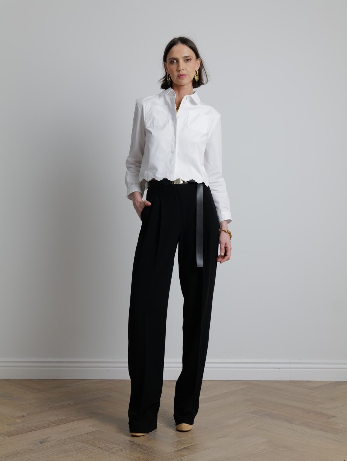 Chemise blanche courte - Patou - Mademoiselle Pearl