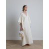 Caftan en coton blanc - Lanvin - Mademoiselle Pearl