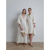 Caftan en coton blanc - Lanvin - Mademoiselle Pearl