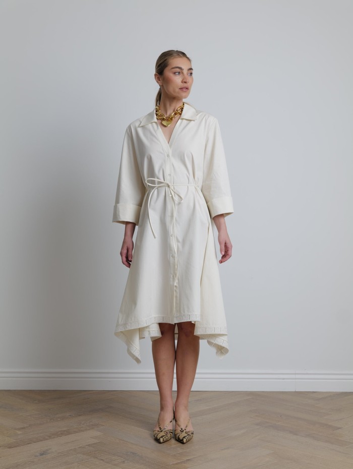 Robe chemise en coton - Lanvin - Mademoiselle Pearl