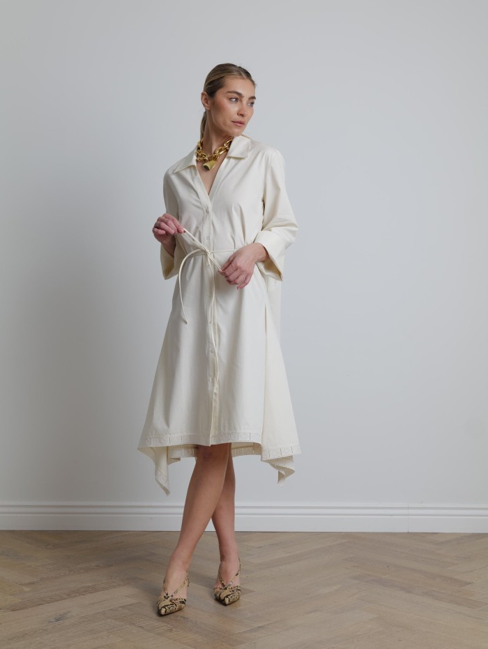 Robe chemise en coton - Lanvin - Mademoiselle Pearl