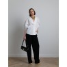 Blouse en coton blanc - Mademoiselle Pearl