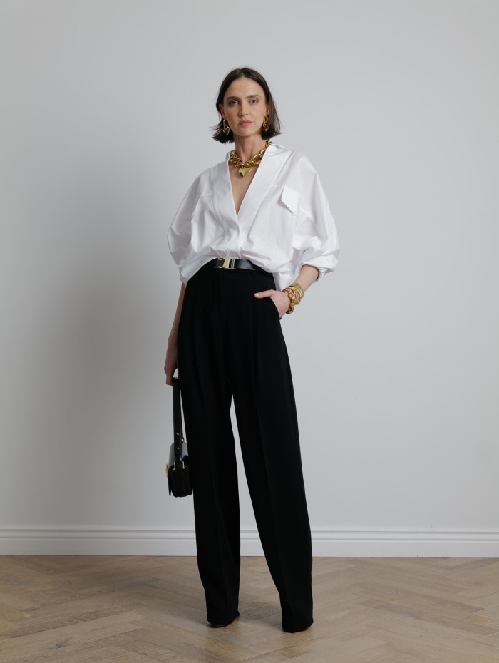 Blouse en coton blanc - Mademoiselle Pearl