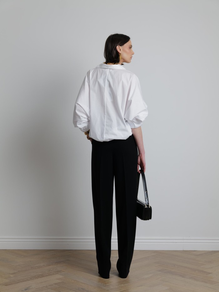 Blouse en coton blanc - Mademoiselle Pearl