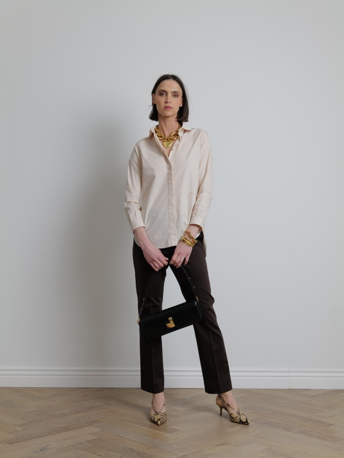 Chemise en coton beige - OKRA - Max Mara - Mademoiselle Pearl