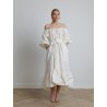 Robe à volant blanche - Patou - Mademoiselle Pearl