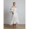 Robe à volant blanche - Patou - Mademoiselle Pearl