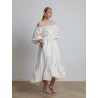 Robe à volant blanche - Patou - Mademoiselle Pearl