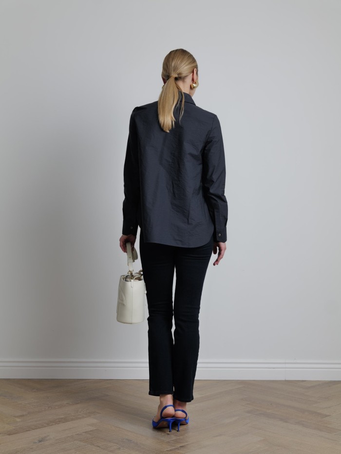 Chemise bleu marine - Mademoiselle Pearl