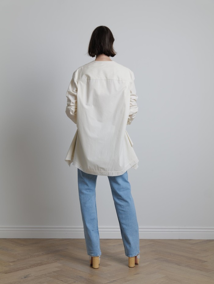 Chemise en coton asymétrique - Lanvin - Mademoiselle Pearl