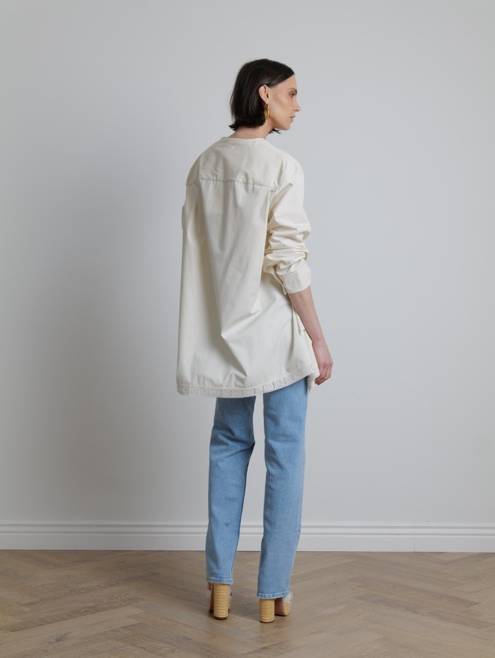Chemise en coton asymétrique - Lanvin - Mademoiselle Pearl
