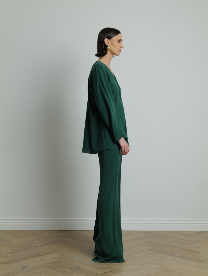 Pantalon vert Cosmo - Max Mara - Mademoiselle Pearl