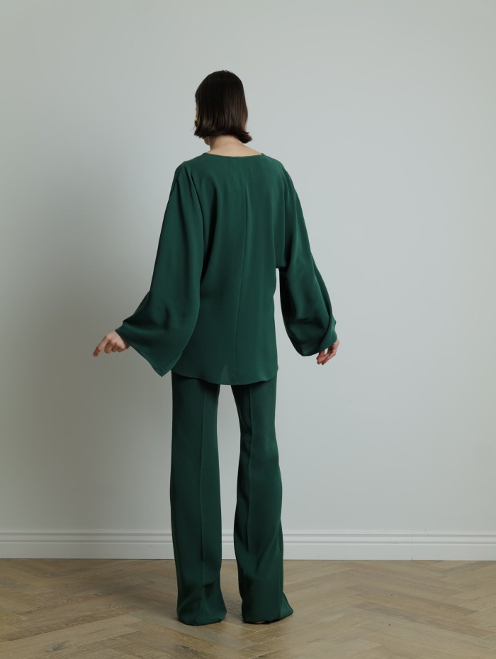 Pantalon vert Cosmo - Max Mara - Mademoiselle Pearl