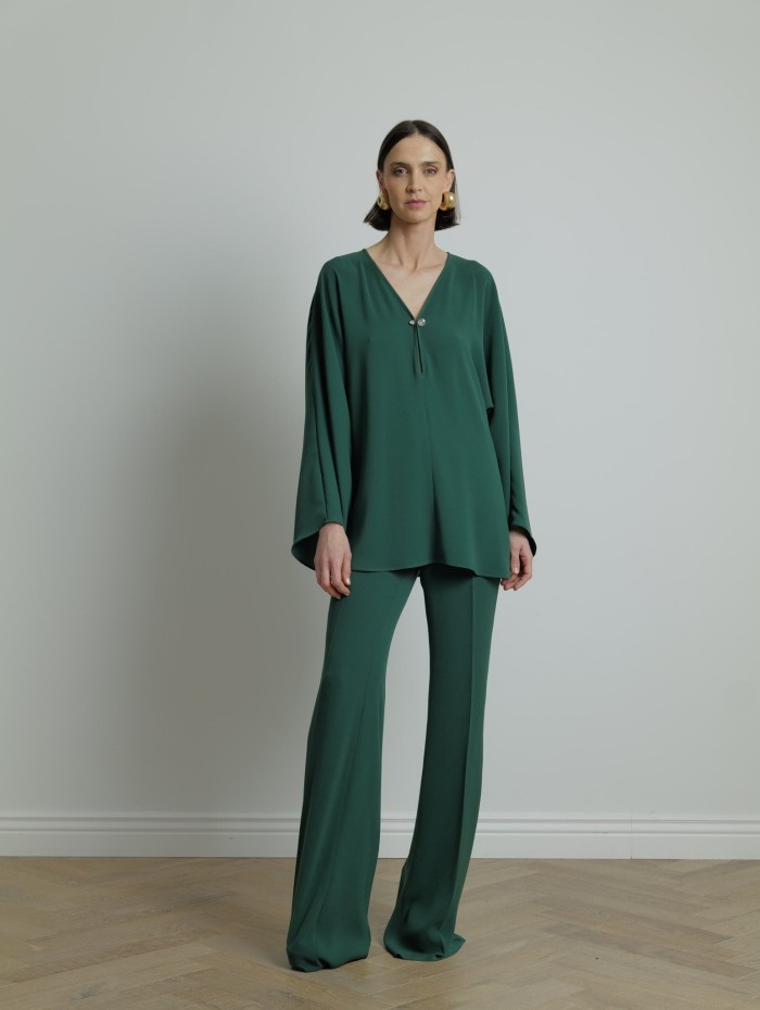 Chemisier vert Umile - Max Mara - Mademoiselle Pearl