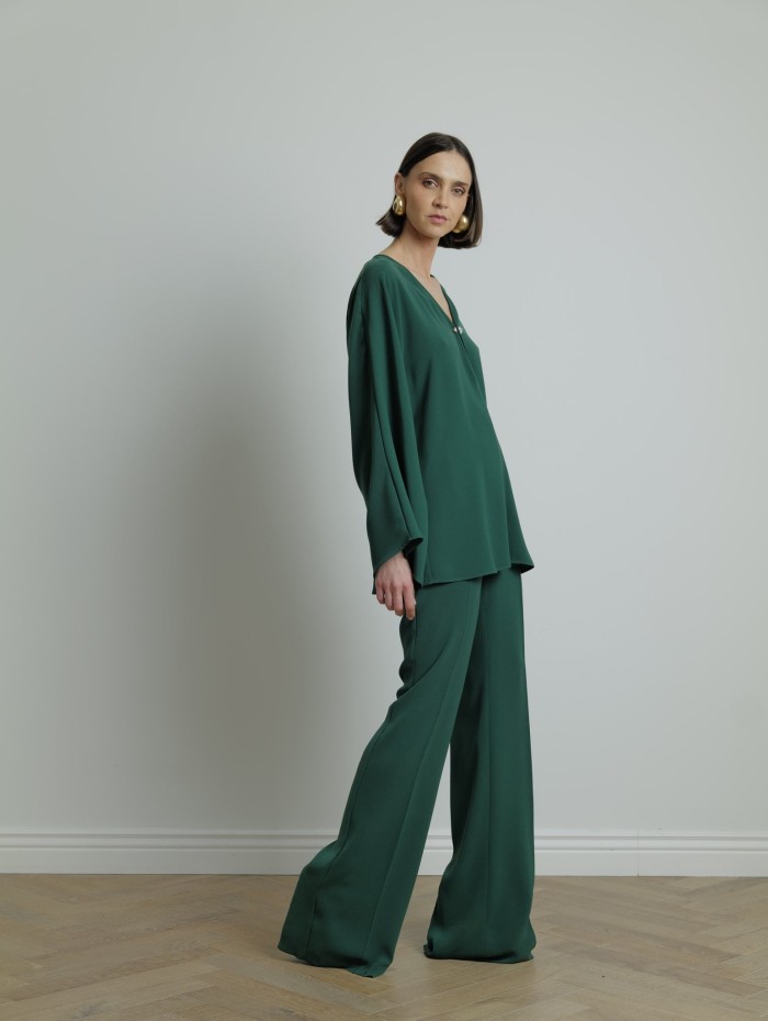 Chemisier vert Umile - Max Mara - Mademoiselle Pearl