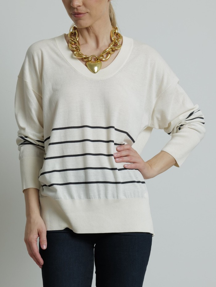 Pull marinière - Levante - Max Mara - Mademoiselle Pearl
