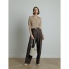 Polo en maille beige - Majestic Filatures