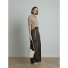 Polo en maille beige - Majestic Filatures