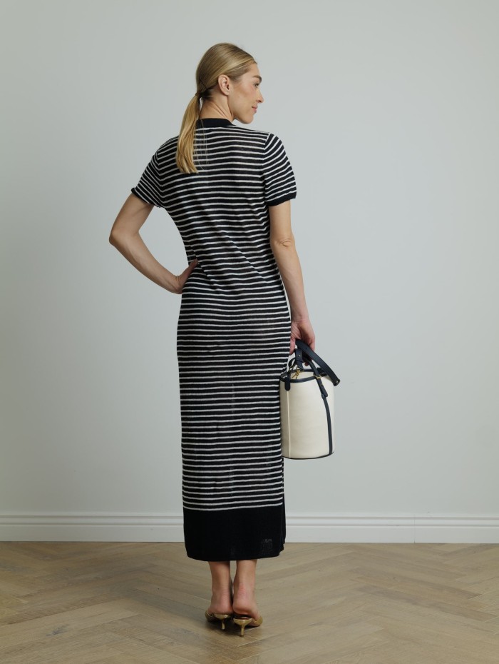 Robe polo marinière - Majestic Filatures - Mademoiselle Pearl