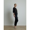 Top avec dos col V navy - Majestic Filatures - Mademoiselle Pearl