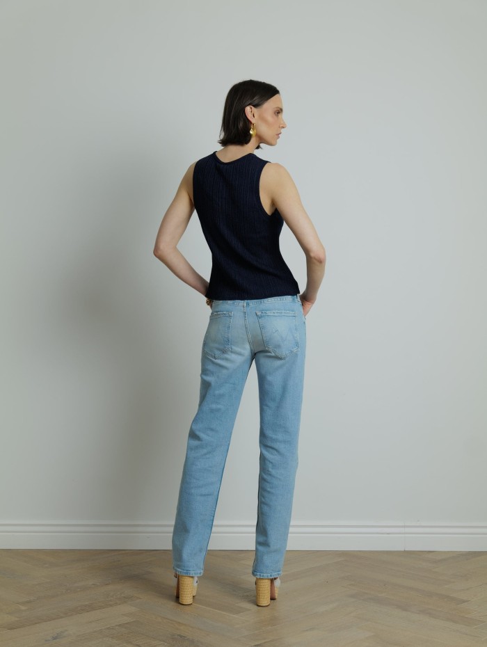 Gilet en maille métallisé - Majestic Filatures - Mademoiselle Pearl