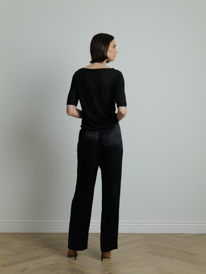 Pantalon de pyjama en soie - Theodore - Love Stories - Mademoiselle Pearl