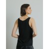 Débardeur noir en soie - Majestic Filatures - Mademoiselle Pearl