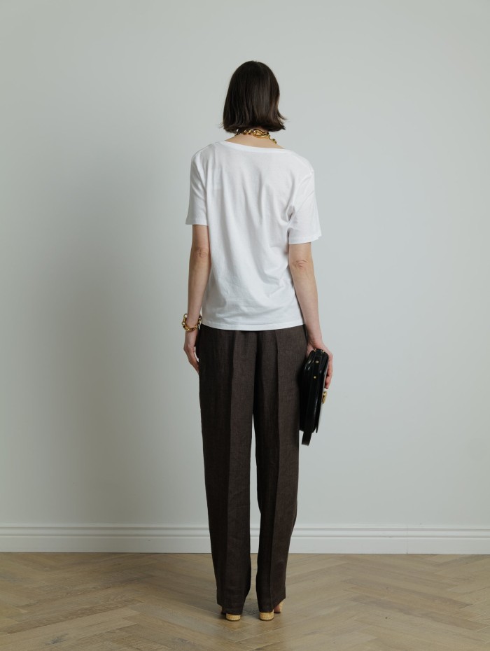 Top en coton blanc - Majestic Filatures - Mademoiselle Pearl